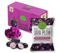 Aromacraft Freeze-Dried Java Plum (Jamun) Pieces - Healthy 100% Fruit Snacks, Vegan, Gluten-Free, No Added Sugar, Preservative-Free, 6 Single-Use Bags - Perfect for Snacking, Blending, Smoothies