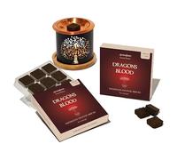 Aromafume Dragons Blood Incense Bricks (2 Trays x 9 Pieces Each) with Tree of Life Exotic Incense Diffuser | Ideal for Positive Vibe Generation, Meditation, Purification, Healing & Rituals