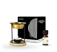 Aromafume Exotic Essential Oil Burner | Oil Diffuser with candle | Brass | Use for Essential, Aroma & Diffuser Oil, SPA, Yoga, Meditation, Home Fragrance | with Surprise 10ml Essential Oil