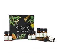 AROMAFUME Feel Good Gift Set | 100% Pure, Therapeutic Grade Essential Oils | 8 x 10ml Bottles | Tea Tree, Ylang Ylang, Cinnamon Bark, Frankincense, Orange, Patchouli, Lavender & Eucalyptus