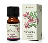 AROMAFUME Geranium Essential Oil - 100% Natural, Therapeutic Grade Essential Oils - Pure, Floral Aromatherapy Oil for Home Diffusers - Gifts for Her 10ml