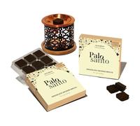 Aromafume Palo Santo Incense Bricks (2 Trays x 9 Pieces Each) with Snowflake Exotic Incense Diffuser | Ideal for deepened Spirituality, Meditation, Purification, Relaxation, Healing & Rituals