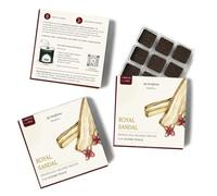 Aromafume Royal Sandal Incense Bricks (27 Pieces) Refill Pack | Made with Sandal Flower & Sandalwood | Ideal for prayer and rituals | Natural, Low Smoke, Non toxic Incense Bricks