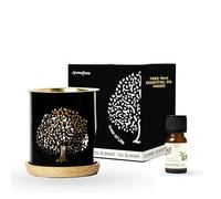 Aromafume Tree of Life Essential Oil Burner | Oil Diffuser with candle | Brass | Use for Essential, Aroma & Diffuser Oil, Yoga, Meditation, Home Fragrance | with Surprise 10ml Essential Oil