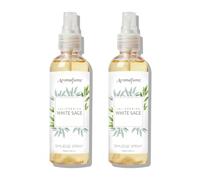 Aromafume White Sage Smudge Spray Set 2x100ml/3.3 oz | Mist for Cleansing Negative Energy & Protection | Non-Toxic Room Spray | Natural Sage Mist for Spiritual Cleansing, Smokeless Smudging
