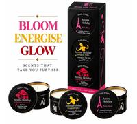 AromaHoliday World Spa Bloomin' Travel 3-Tin Soy Wax Candle Gift Set AromaHoliday Multicolor