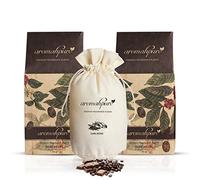Aromahpure Premium Car Perfume Fragrance Flakes -Dark Desire,`Coffee, Chocolate' Luxury Car Air Freshener made Organically with Essential Oil, Grains, and Flakes -50Gms, Smoke free your car for 30days