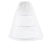 AromaHua Petticoat 3 Hoop Wedding Hoop Skirt Wedding Crinoline Hoop Underskirt White lace Petticoat Underskirt