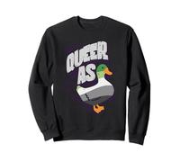Aromantic Queer as Duck LGBT Gay Asexual Ace Aro Pride Flag Sweatshirt