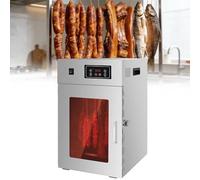 aromaoveite Commercial Food Dryer, 360° Rotating Stainless Steel Dehydrator With 24-Hour Timer, 14 Hooks, Temperature Adjustable From 30-90℃, Suitable For Meat, Sausage, Bacon, Poultry And Fish.