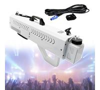 aromaoveite Party Handheld Smoke Gun | Led Light Atmosphere Smoke Machine, 1500w Power, 7 Color Spray Effect | Adjustable Smoke Volume, Stage Effect Equipment, Smoke Spray Distance: 8-10 Meters White
