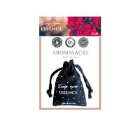 AROMASACKS Car Air Freshener Floral Fragrance 8 Weeks Decorative Cotton Bag with Aromatic Pearls Natural Essence 0% Alcohol Red Roses