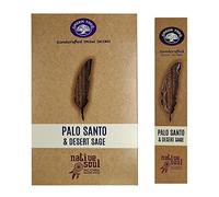 Aromasenses. Native Soul Natural Handmade Incense | Complete Box with 12 Packs of 8 Sticks Each (Palo Santo & Desert Sage)