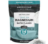 Aromasong Aromasong Raw Magnesium Flakes + Optimsm Soaking 450ml Resealable Pack - Muscle Relaxation, Organic Bath Salt, Magnesium Chloride Cup