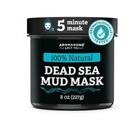 Aromasong Dead Sea Mud Mask 100% Pure for Face and Body - Spa Quality Pore Reducer for Acne, Blackheads & Oily Skin, Cleansing Natural Skin Care for Women and Men - 8 oz