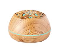AROMASOUND Bluetooth LED speaker with Carved Essential Oil Diffuser, Beige