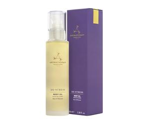Aromatherapy Associates De-stress Body Oil 100ml, Destress Muscle After Gym, Infused With Arnica Montana Flower Extract, Rosemary And Exceptional Benefits Of Ginger, Natural Ingredients