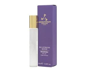 Aromatherapy Associates De-Stress Roller Ball 10ml -100% Natural, London Hand Crafted Roll On - Earthy Vetivert, Soothing Camomile, Focusing Frankincense, Clarifying Petitgrain