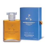 Aromatherapy Associates Deep Relax Bath Oil, 100 ml. LUXURY SIZE with earthy Vetivert, soothing Camomile and comforting Sandalwood