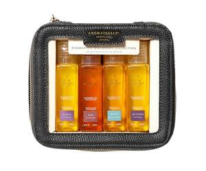 Aromatherapy Associates Shower Oil Collection - Essential Oil for Cleansing - Made of Natural Oil Blends - Aromatic Oils to Awaken Your Senses - Luxurious Oil-to-Milk Formula, 4 x 50ml