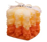 Aromatherapy Candle Cube with Skull, Halloween Skull Candle Decoration, Handmade Skull Candle, Soy Wax Skull Candle, Skeleton Candle
