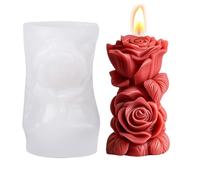 Aromatherapy Candle Molds - Soy Mormon Silicone Rose Flower | Flower Silicone Moulds For Baking | Reusable Sap Candle Printing Making C Molds