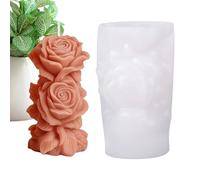 Aromatherapy Candle Molds - Soy Mormon Silicone Rose Flower | Flower Silicone Moulds For Baking | Reusable Sap Candle Printing Making C Molds