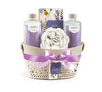 Aromatherapy Delight Lavish Lavender Spa Bath and Body Gift Basket for Women at Home Spa Kit Ultimate Gifts for Women Relaxation Pampers Luxury Lavender