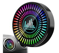 Aromatherapy Diffuser for Car - Air Freshener with Sound Control and Music Rhythm, Powered by Type C Scented Lamp for Car Out, Auto Air Freshener with Luminous Design
