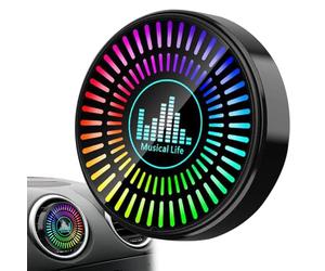 Aromatherapy Diffuser for Car - Air Freshener with Sound Control and Music Rhythm, Powered by Type C Scented Lamp for Car Out, Auto Air Freshener with Luminous Design