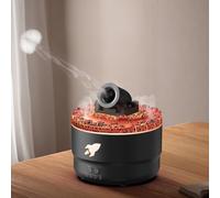 Aromatherapy Diffuser Humidifiers, Volcano Turret Creative Smoke Rings Humidifiers with Color LED Light, Ultra Quiet Cool Mist Essential Oil Diffuser for Bedroom Home Office