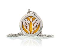 Aromatherapy Diffuser Necklace - Angel Wings 30mm