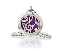 Aromatherapy Diffuser Necklace - Music Notes 25mm
