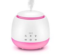 Aromatherapy Diffuser & White Noise Machine Combines 10 Relaxing Sounds,7 Color LED Light,5 Level Volumn,2 Level Warm Night-light,3 Timer, Mist and Waterless Auto Shutoff for Better Sleep,Work (White)