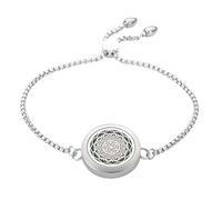 Aromatherapy Essential Oil Diffuser Bracelet Flower Jewelry Stainless Steel Locket Cuff Bangle Bracelet with 8 Refill Pads