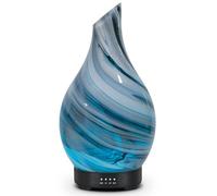 Aromatherapy Essential Oil Diffuser for Home- 150ml Art Glass Diffuser for Essential Oils with Waterless Auto Shut-Off 4 Timer 7 Colors LED Night Light for Home Office Decor Gifts for Women