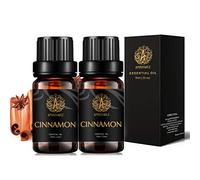 Aromatherapy Essential Oils Set, 100% Pure & Therapeutic Grade Cinnamon Essential Oils Scent Set for Diffuser, Humidifier, Massage, Cinnamon Aromatherapy Essential Oils Fragrance Oils Set 2 * 10ml