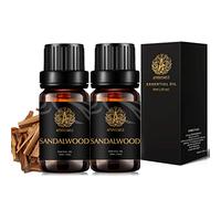 Aromatherapy Essential Oils Set, 100% Pure & Therapeutic Grade Sandalwood Essential Oils Scent Set for Diffuser, Humidifier, Massage, 2*10ml Sandalwood Aromatherapy Essential Oils Fragrance Oils Set