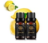 Aromatherapy Essential Oils Set, & Lemon Essential Oils Scent Set, 2 * 10ml Lemon Aromatherapy Essential Oils Fragrance Oils Set for Diffuser, Humidifier, Massage, Candle and Soap Making