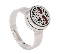 Aromatherapy Finger Ring, Essential Oil Diffuser Rings for Women Adjustable Stainless Steel Essential Oils Ring Fashion Portable Mini Essential Oil Finger Ring for Women Girls (R36-3)