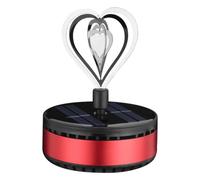Aromatherapy For Car | Heart Shaped Auto Freshener Solar Energy Rotating,360 Degree Natural Scent Perfume For Auto Interior Dashboard Autorotation Decoration Accessories