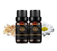 Aromatherapy Frankincense Essential Oil Set for Diffuser,2X10ml 100% Pure Chamomile Essential Oils for Humidifier-Chamomile,Frankincense Essential Oils Set,Aromatherapy Chamomile Oil,Frankincense Oil