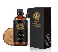 Aromatherapy Hinoki Essential Oil for Air Freshener, 100ml 100% Pure Hinoki Essential Oils for Diffuser, 3.3oz Aromatherapy Hinoki Oil for Candle Making, 100% Pure Hinoki Oils for Oil Burner