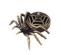 Aromatherapy Incense Holder, Creative Spider Design, Hollow Clouds, Calming Atmosphere, Soothing Room Decor, Made in Alloy Ideal for Yoga & Meditation Spaces