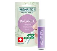 Aromatherapy Nasal Inhaler [Made in Swiss] Organic Essential Oils Set Diffuser for Sleep, Stress, Anxiety and Others [ Portable Aromatherapy Stick] (Balance)