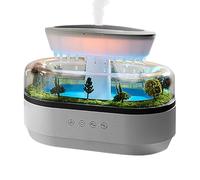 Aromatherapy Oil Diffuser - 250ml Raindrop Scent Humidifier, Plant Night Light | Color Changing Water Mist Device for Bedroom Living Room Office Spa Yoga Meditation Relaxation Sleep Nursery Hotel