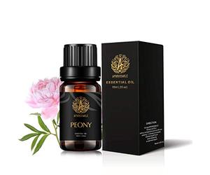Aromatherapy Peony Essential Oil for Diffuser, Peony Scented Oil for Humidifier, Massage, Therapeutic Grade Peony Oil for Home, 0.33oz-10ml Aromatherapy Essential Oil Peony for Candle Making