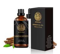 Aromatherapy Sandalwood Essential Oil for Diffuser, Sandalwood Essential Oil for Soap Making, 100ml Aromatherapy Essential Oil Sandalwood for DIY, 3.3oz Sandalwood Oil for Massage