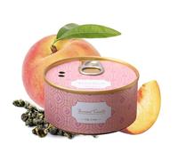 Aromatherapy Scented Candle - 4.5oz Natural Soy Wax Infused with Plant Extracts | Long Lasting Stress Relief Home Fragrance | Ideal for Women and Men | 24-Hour Burn Time(White Peach)