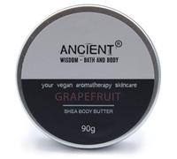 Aromatherapy Shea Body Butter 90g - Grapefruit | UK Handmade | Essential Oils Infused | Deep Moisturisation & Nourishment | Vegan, Cruelty-Free, Paraben-Free